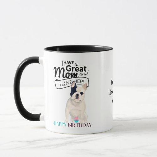 Worlds BEST FRENCHIE DOG MOM Personalized Fun Mug