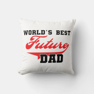 World's Best Future Dad Gifts Throw Pillow