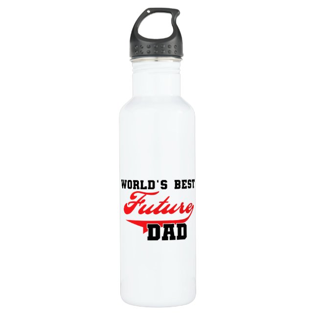 World's Best Future Dad Water Bottle (Front)
