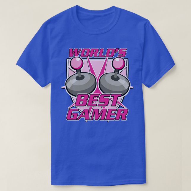 Worlds Best Gamer T-Shirt (Design Front)
