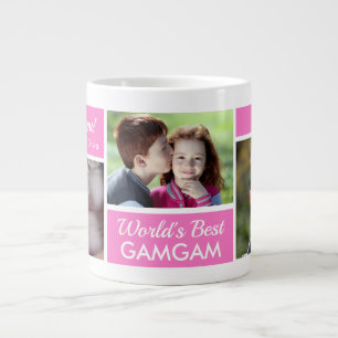 World's Best Gamgam Photo Collage Giant Coffee Mug