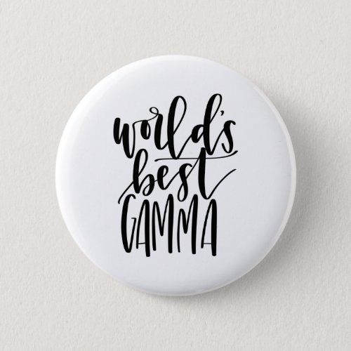 Worlds Best Gamma Calligraphy Button