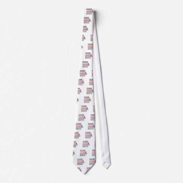 World's Best Geography Teacher Neck Tie (Front)