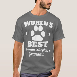 World's Best German Shepherd Grandma Dog Lover  T-Shirt