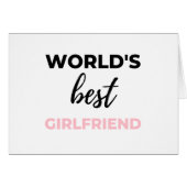 World's Best Girlfriend Black (Front Horizontal)