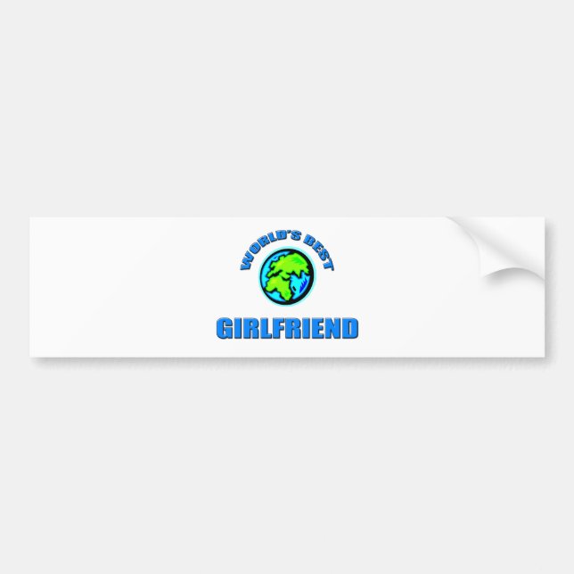 World's Best Girlfriend Bumper Sticker (Front)