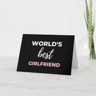 World's Best Girlfriend Card