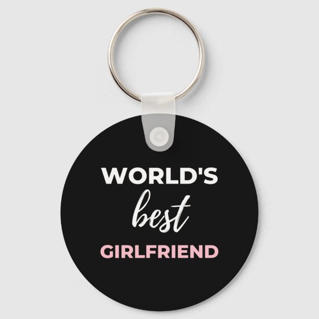 World's Best Girlfriend Keychain (Front)