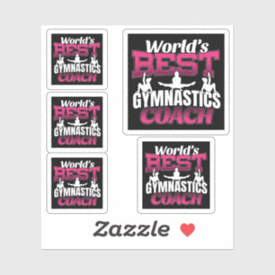 World's Best Girls Gymnastics Coach Sticker