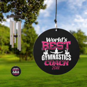 World's Best Girls Gymnastics Coach Wind Chime