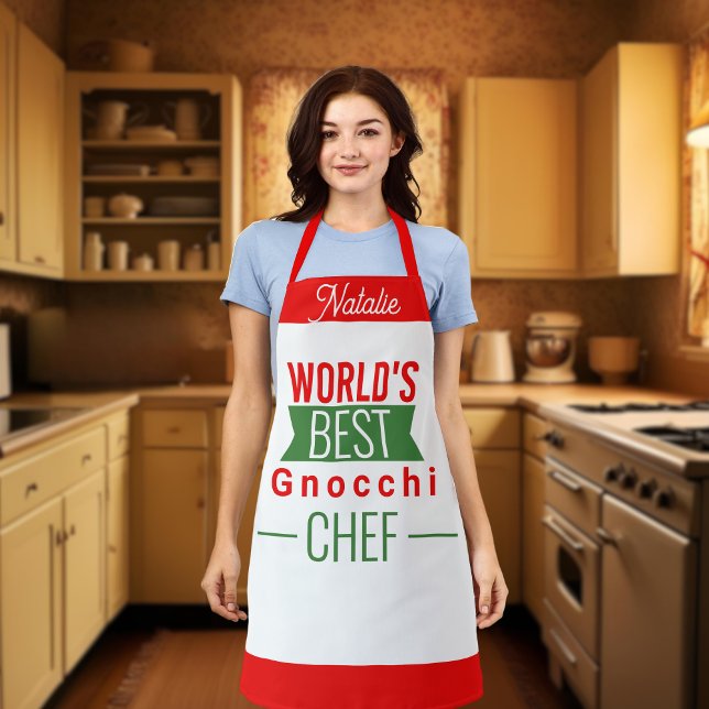 World's Best Gnocchi  Chef   -  personalized Apron (Creator Uploaded)