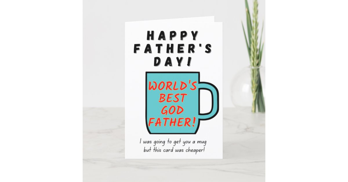 World's Best Godfather - Father's Day Card | Zazzle