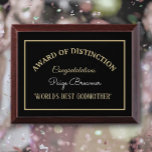 World's Best Godmother Award Plaque<br><div class="desc">Great gift for any Godmother</div>