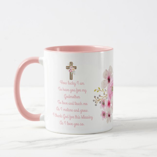 World's Best GODMOTHER MUG POEM, Personalized (Left)