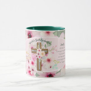 World's Best GODMOTHER MUG POEM, Personalized