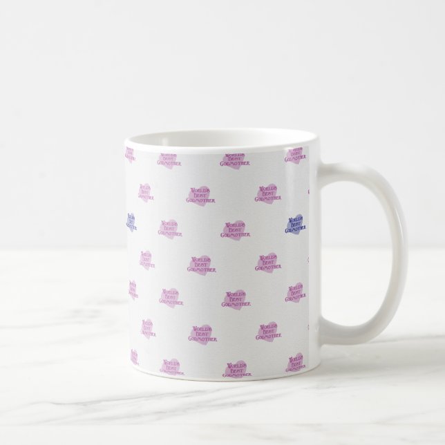 World's Best Godmother Pattern Coffee Mug (Right)