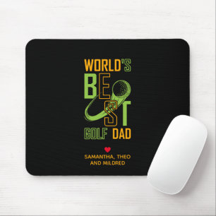 World's Best Golf Dad Dad Gifts Mouse Pad