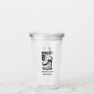 World's Best Golf Dad – Funny & Thoughtful Gift Acrylic Tumbler