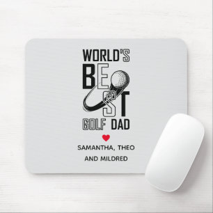 World's Best Golf Dad – Funny & Thoughtful Gift Mouse Pad