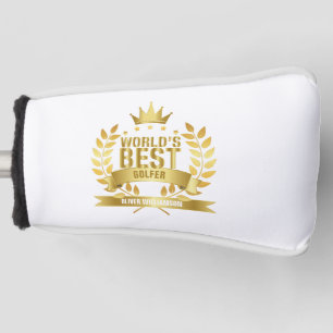 World's Best Golfer Gold 5 Star Golf Head Cover