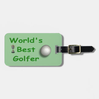 World's Best Golfer Luggage Tag