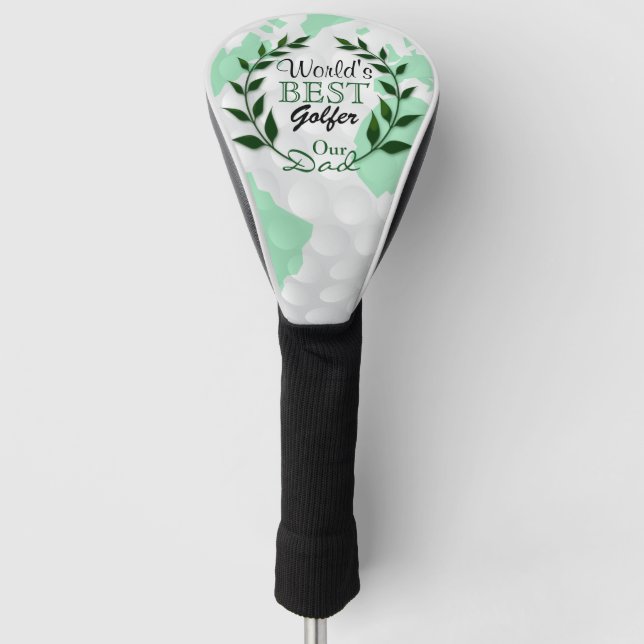 World's Best Golfer - Our Dad | DIY Text Golf Head Cover (Front)