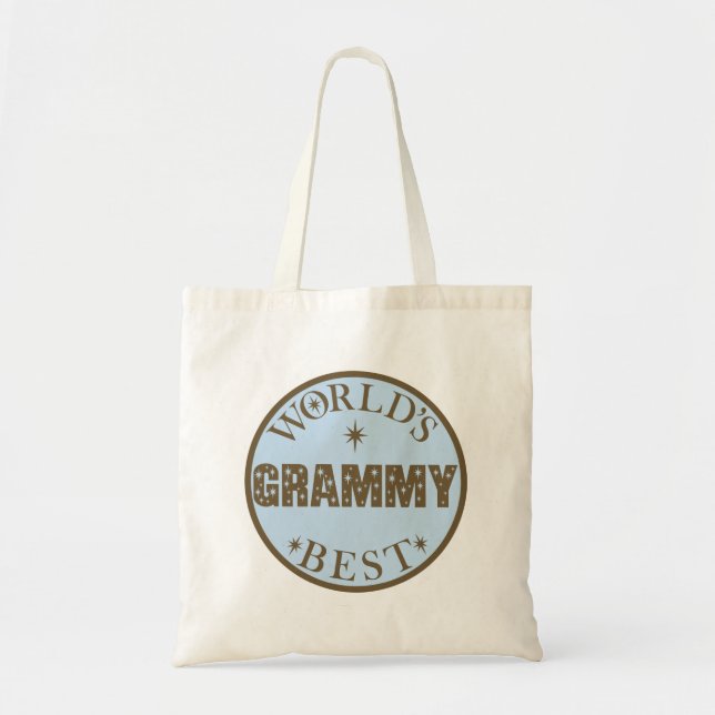 Worlds Best Grammy Gift Tote Bag (Front)