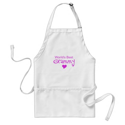 Worlds Best Grammy With Heart Adult Apron
