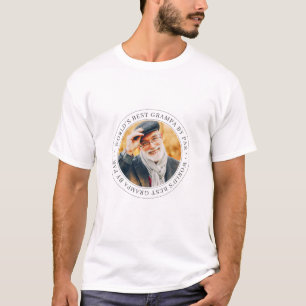 World's Best Grampa By Par Classic Simple Photo T-Shirt