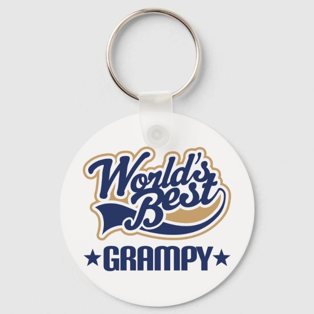 Worlds Best Grampy Keychain (Front)
