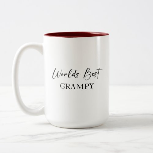 Worlds Best Grampy  Most Loved Personalized Mug