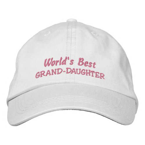 Worlds Best GRAND_DAUGHTER Embroidered Baseball Cap