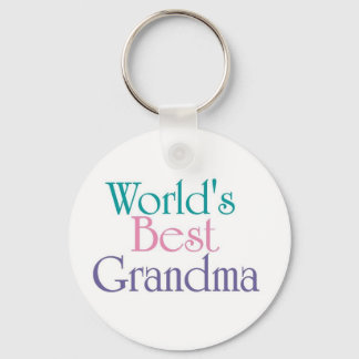Worlds Best Grandma 1 Keychain