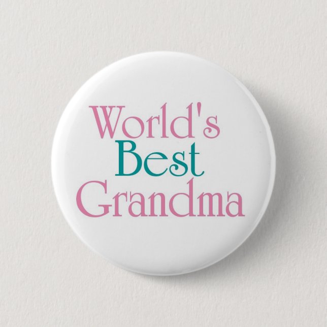 Worlds Best Grandma 3 Button (Front)