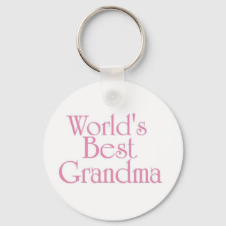 Worlds Best Grandma 4 Keychain