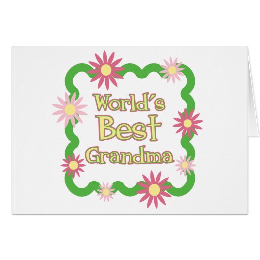 World's Best Grandma Cards (Front Horizontal)
