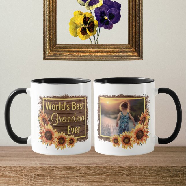 World's Best Grandma Ever Photo Coffee Mug (Creator Uploaded)