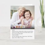 World's Best Grandma, Grandmother Definition Photo Card<br><div class="desc">Personalise for your special Grandma,  Grandmother,  Granny,  Nan,  Nanny or Abuela to create a unique gift for birthdays,  Christmas,  mother's day or any day you want to show how much she means to you. A perfect way to show her how amazing she is every day. Designed by Thisisnotme©</div>
