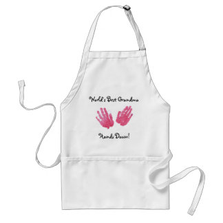World's Best Grandma Handprint Apron