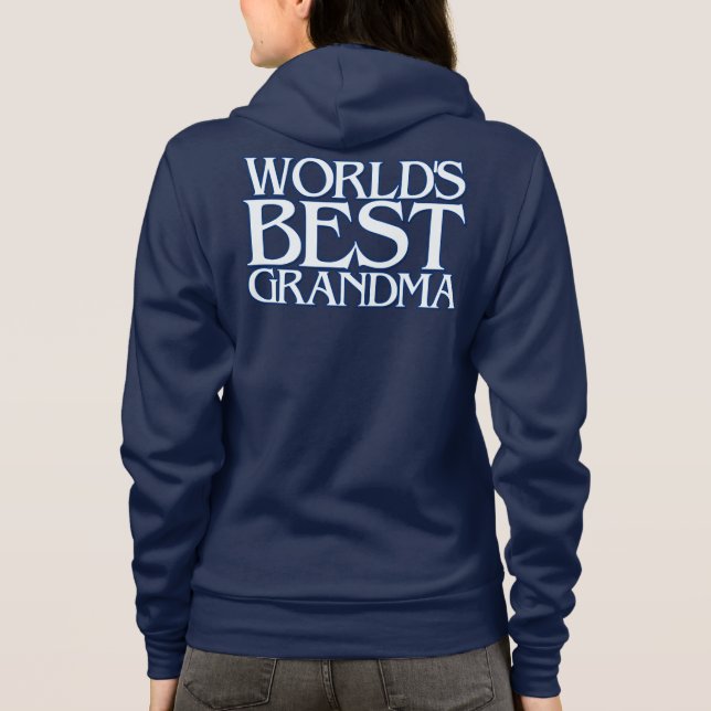 World's best grandma hoodie (Back)