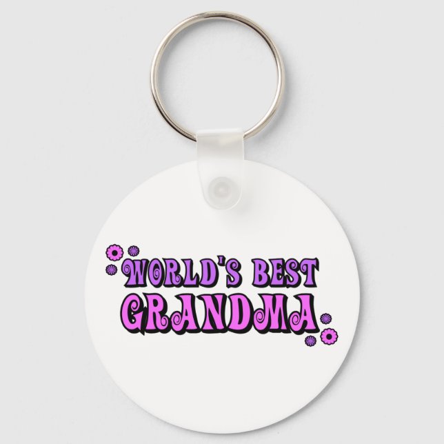 World's Best Grandma Keychain (Front)