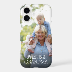 World's Best Grandma Mother's Day Custom Photo iPhone 17 Case