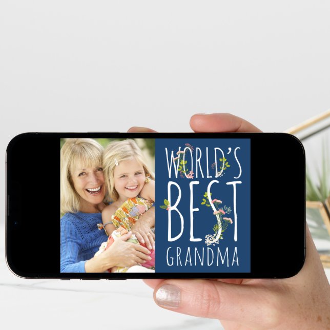 World's Best Grandma Mother's Day Photo Card (Front Digital)