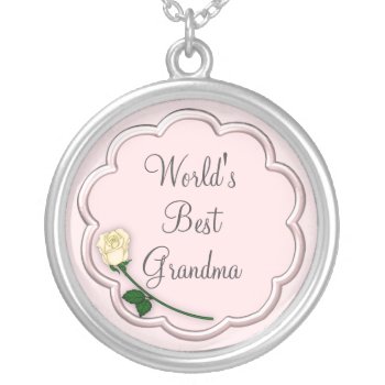 World's Best Grandma Necklace by pmcustomgifts at Zazzle