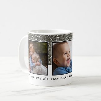 World's Best Grandma Photo Collage Coffee Mug