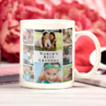 World's Best Grandma Photo Collage Coffee Mug<br><div class="desc">Give the world's best grandma a fun custom photo collage coffee mug that she will treasure and enjoy for years. You can personalize with eight family photos of grandchildren, children, other family members, pets, etc., customize the expression "World's Best Grandma" and whether she is called "Grandma, " "Nana, " "Abuela,...</div>