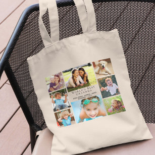 World's Best Grandma Photo Collage Personalised Tote Bag