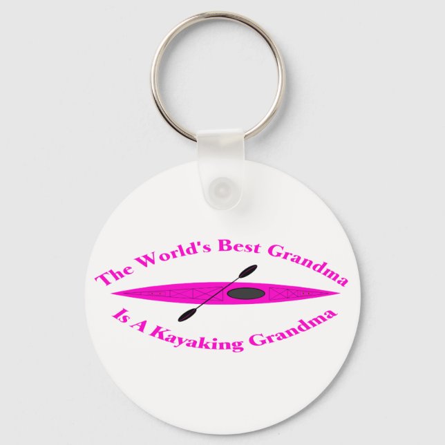 World's Best Grandma(pink) Keychain (Front)