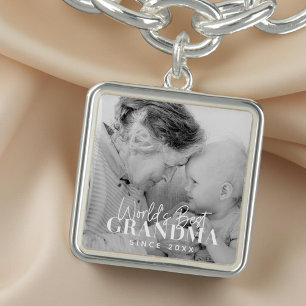 World's Best Grandma Since 20XX Simple Chic Photo Bracelet
