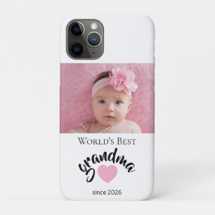 Worlds Best Grandma Since Year Photo Cute iPhone 11 Pro Case